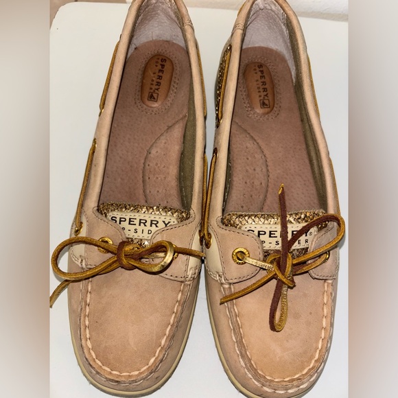 Sperry Shoes - Sperry Tan Flats with Nautical Style and Moccasin Stitching